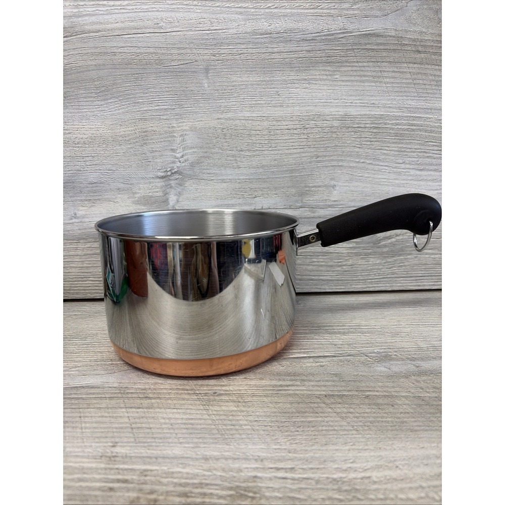 Revere Ware 1801 Copper Bottom 3 Quart Cookware No Lid (c5)